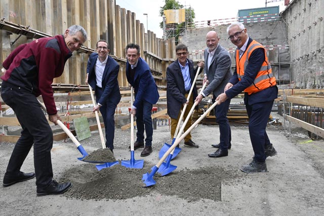 Grundsteinlegung für das neue Zoo-Parking. Foto: Zoo Basel