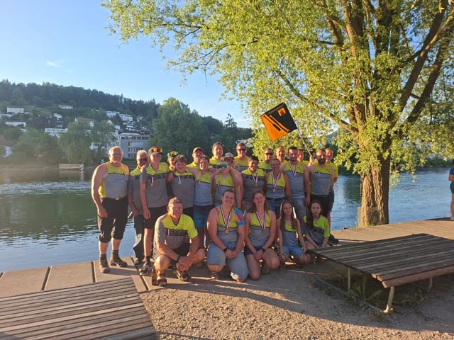 Die Schwaderlocher Pontoniere lösten die Aufgabe am Adler-Cup eindrücklich. Foto: zVg