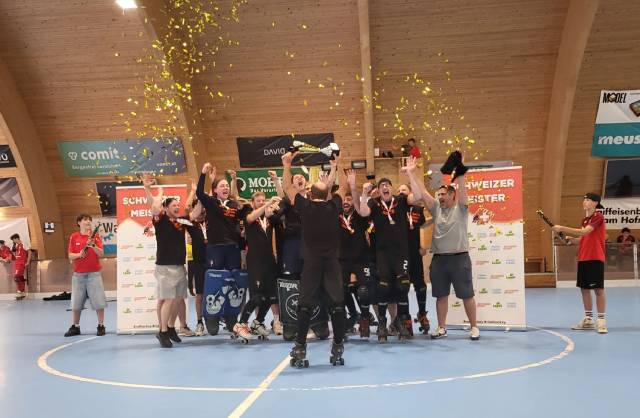 Das Herrenteam des RHC Gipf-Oberfrick wird Schweizer Meister in der 1. Liga. Foto: zVg 