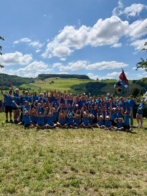 Gruppenfoto der Jugi TV Stein beim Jugend-Regionalturnfest Wintersingen