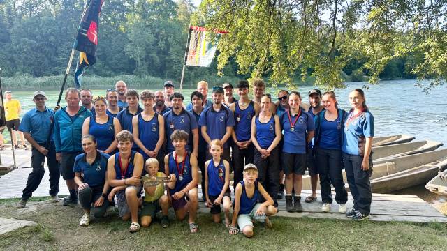 Gruppenfoto der Sektion Wallbach nach dem Rangverlesen. Foto: Mirella Parrillo  