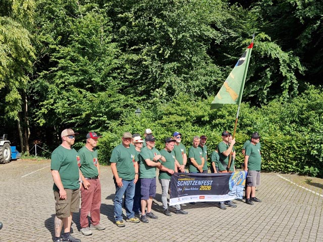 Die Schützen werden empfangen. Foto: zVg