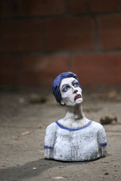 «Gerlinde» 20x30 cm, Jahr 2025, Papier, Acryl. Foto: zVg