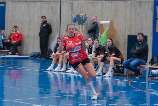 Selina Freudemann während eines Gegenstosses. Foto: zVg